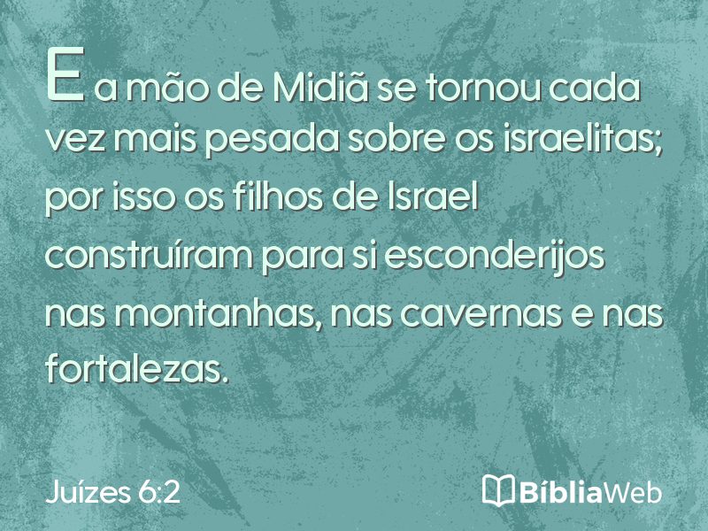 Juízes 6:2 em imagem para compartilhar