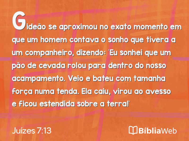 Juízes 7:13 em imagem para compartilhar
