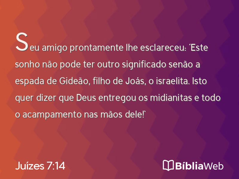 Juízes 7:14 em imagem para compartilhar