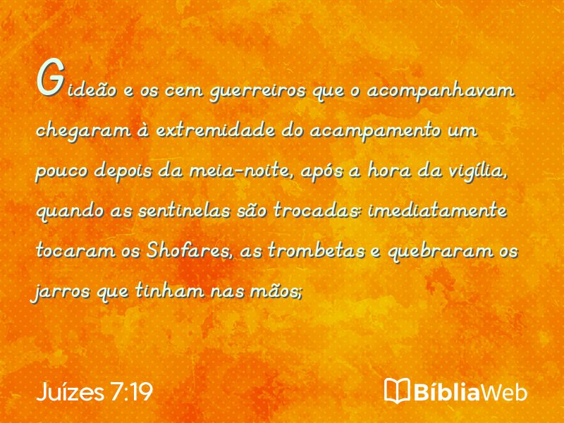 Juízes 7:19 em imagem para compartilhar