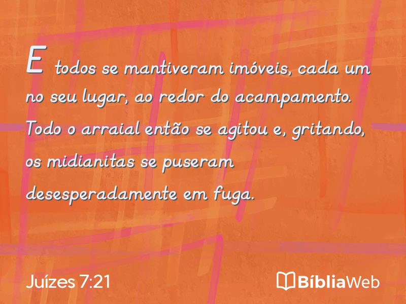 Juízes 7:21 em imagem para compartilhar