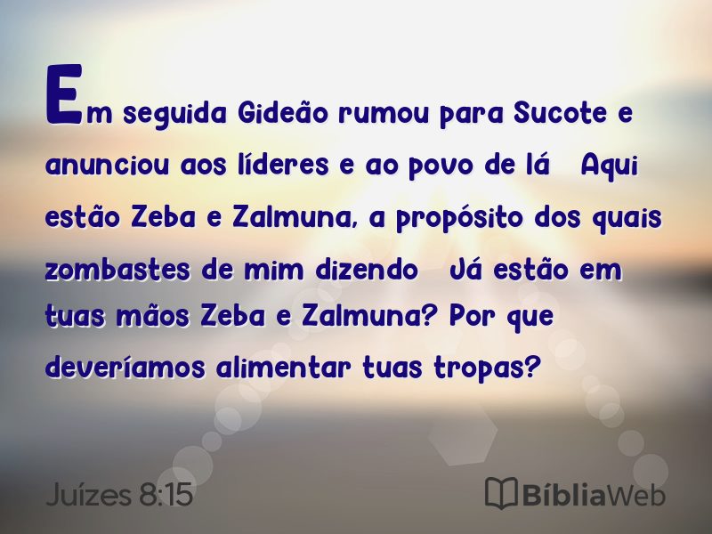 Juízes 8:15 em imagem para compartilhar