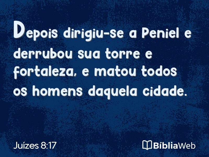 Juízes 8:17 em imagem para compartilhar
