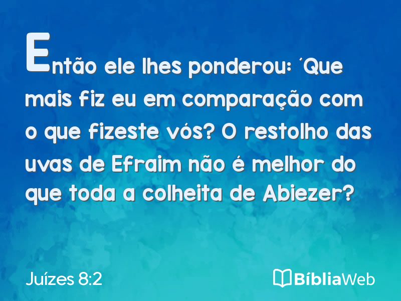 Juízes 8:2 em imagem para compartilhar