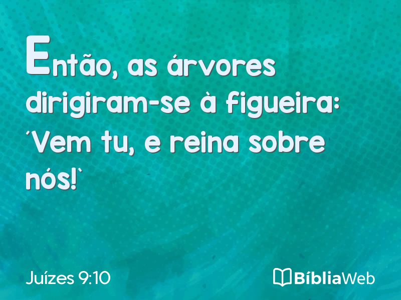 Juízes 9:10 em imagem para compartilhar
