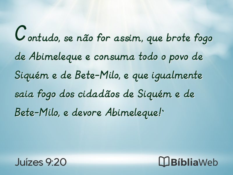 Juízes 9:20 em imagem para compartilhar