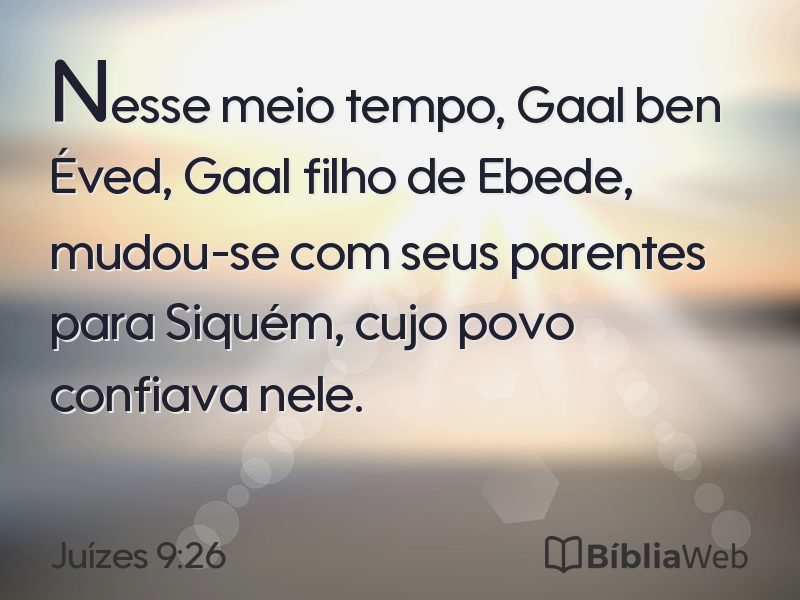 Juízes 9:26 em imagem para compartilhar