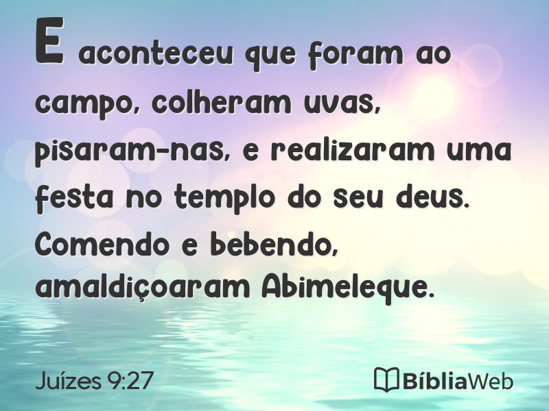Juízes 9:27 em imagem para compartilhar