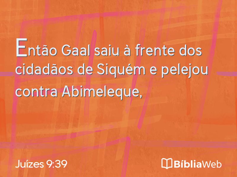 Juízes 9:39 em imagem para compartilhar