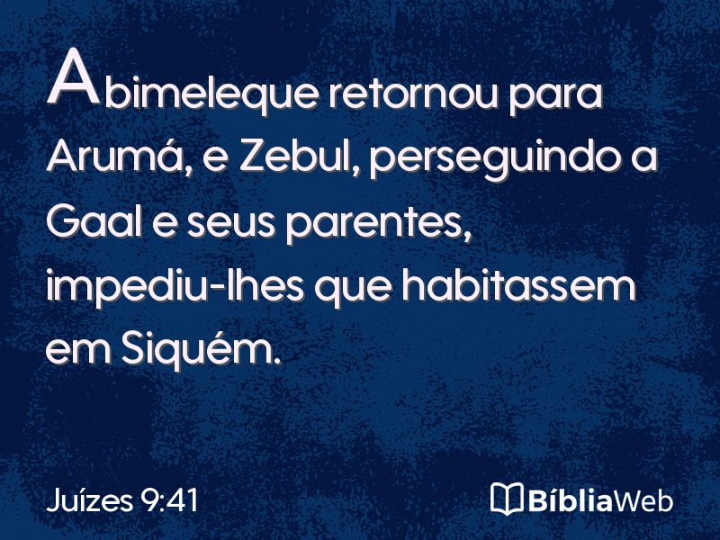 Juízes 9:41 em imagem para compartilhar