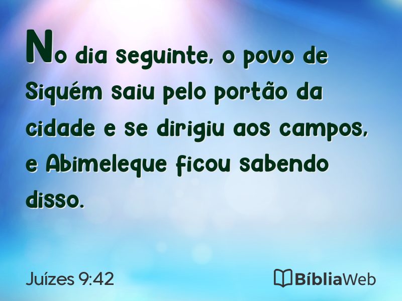 Juízes 9:42 em imagem para compartilhar
