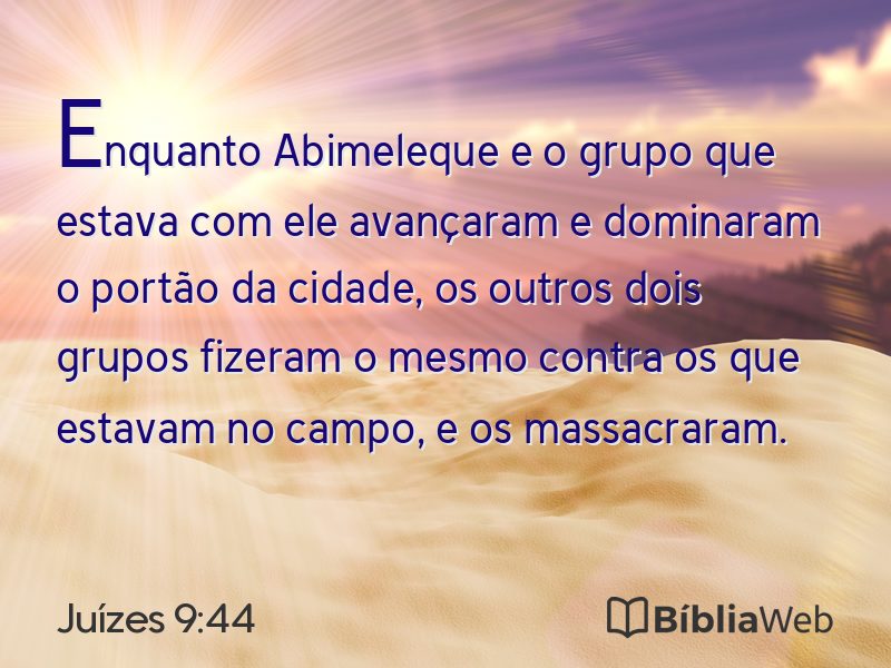 Juízes 9:44 em imagem para compartilhar