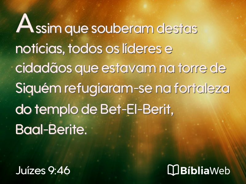 Juízes 9:46 em imagem para compartilhar