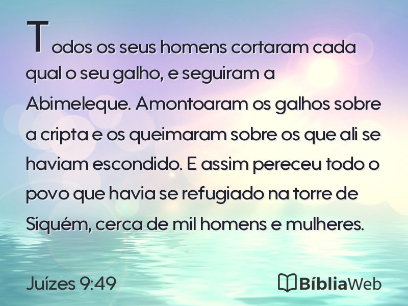 Juízes 9:49 em imagem para compartilhar