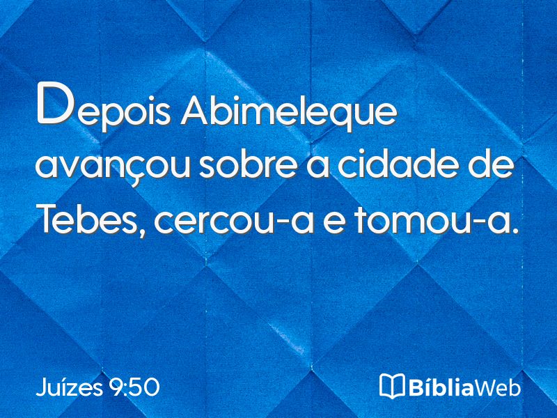 Juízes 9:50 em imagem para compartilhar