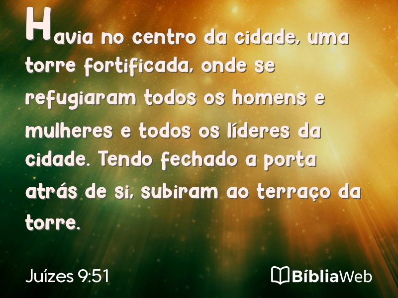 Juízes 9:51 em imagem para compartilhar