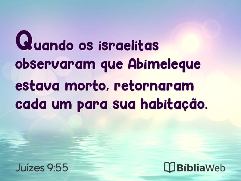 Juízes 9:55 em imagem para compartilhar