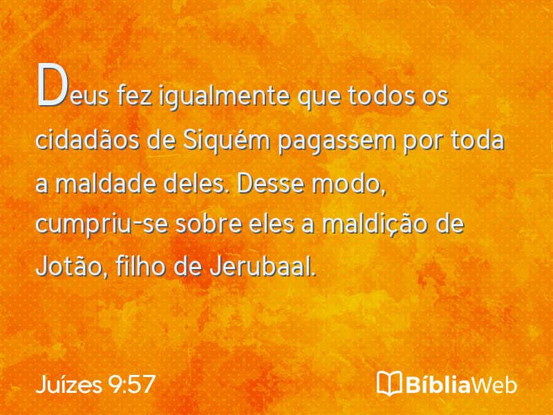 Juízes 9:57 em imagem para compartilhar