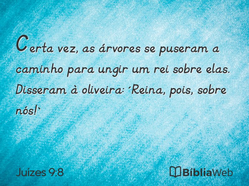 Juízes 9:8 em imagem para compartilhar