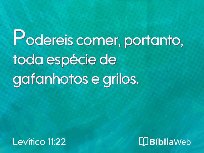 Levítico 11:22 em imagem para compartilhar