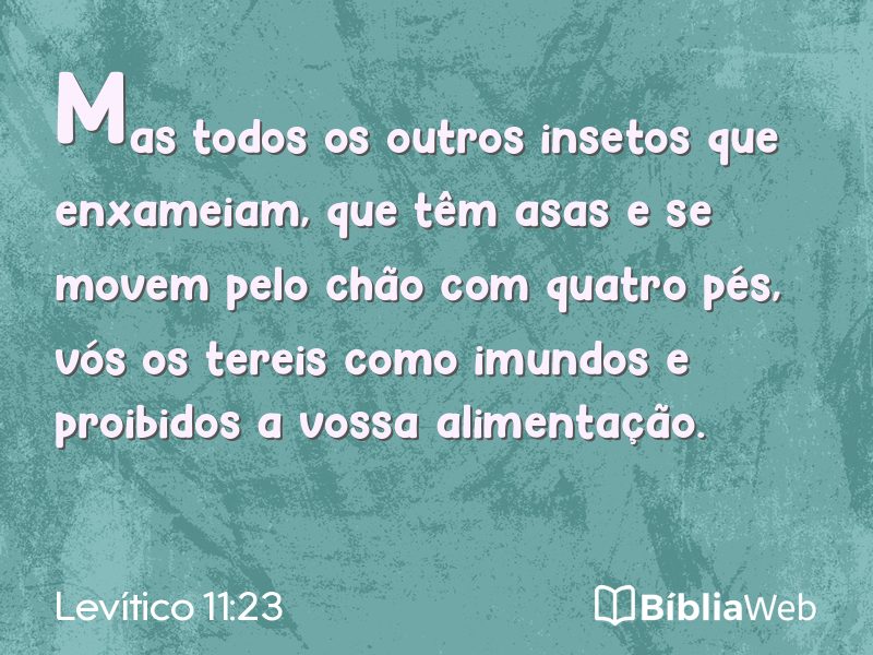 Levítico 11:23 em imagem para compartilhar