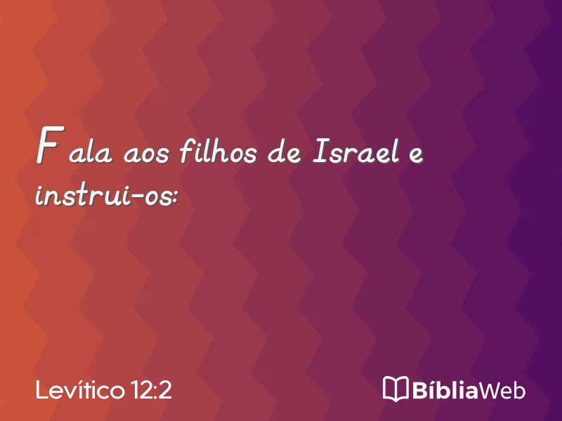 Levítico 12:2 em imagem para compartilhar
