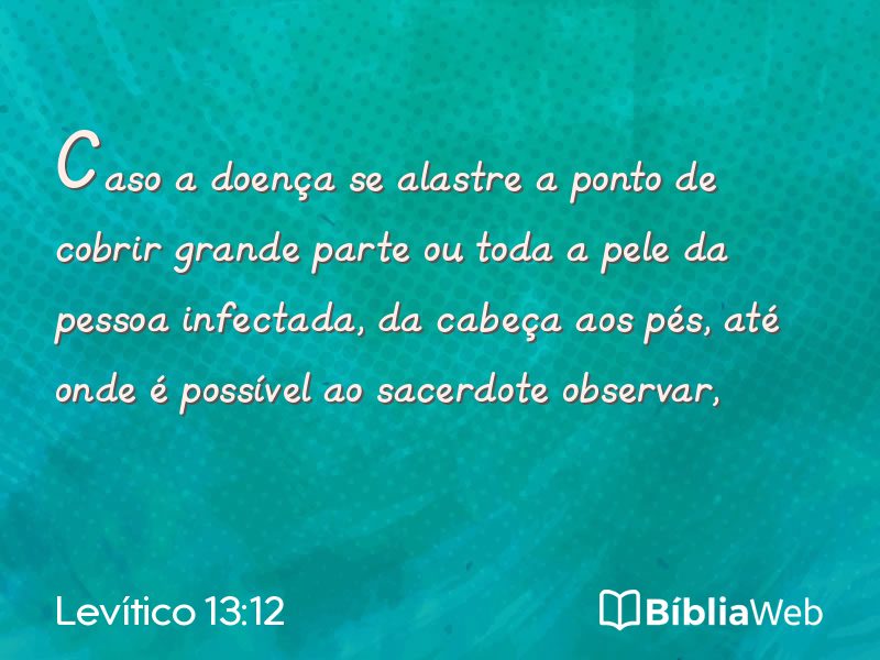 Levítico 13:12 em imagem para compartilhar