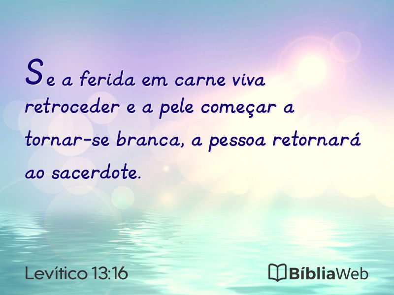 Levítico 13:16 em imagem para compartilhar
