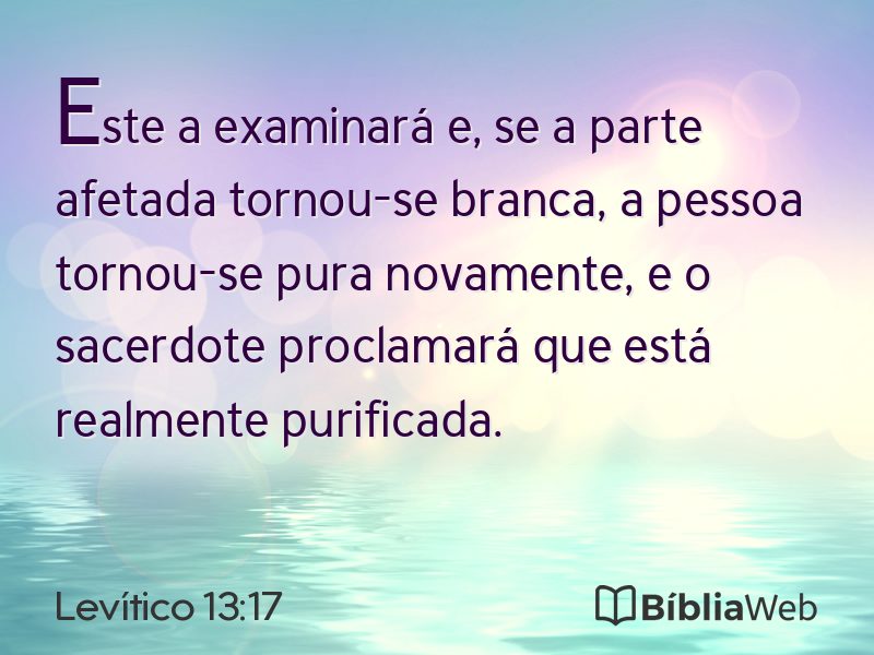 Levítico 13:17 em imagem para compartilhar