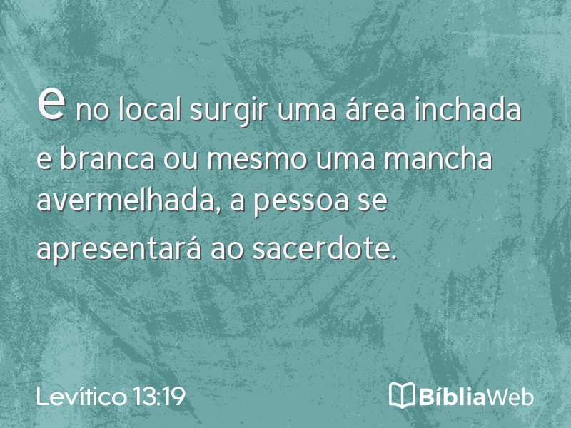 Levítico 13:19 em imagem para compartilhar