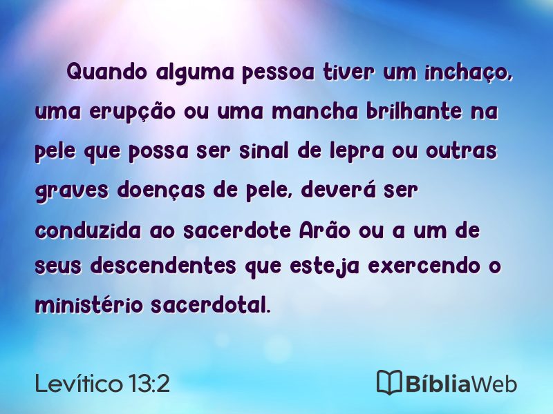 Levítico 13:2 em imagem para compartilhar