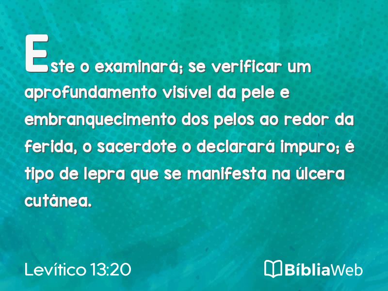Levítico 13:20 em imagem para compartilhar