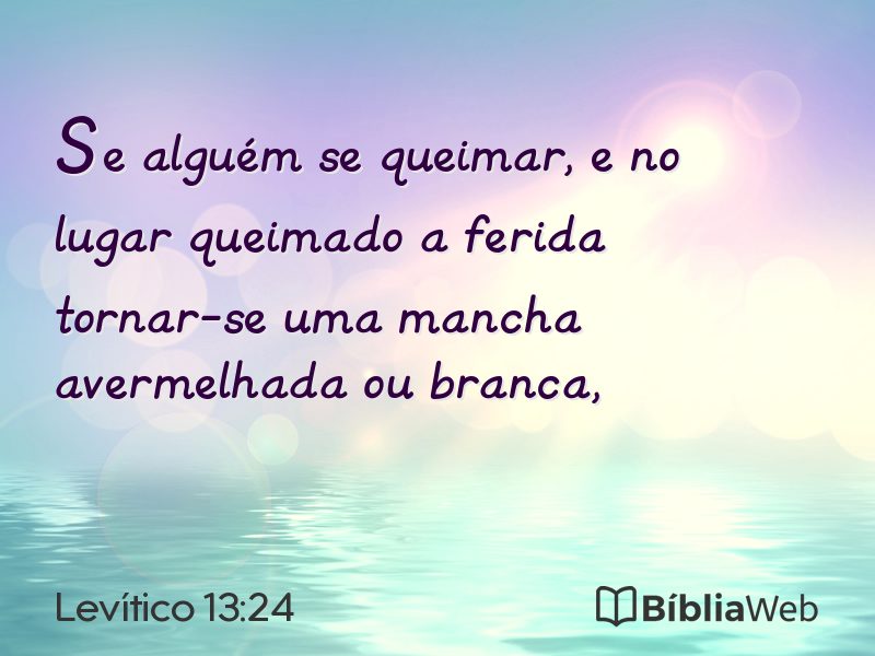 Levítico 13:24 em imagem para compartilhar