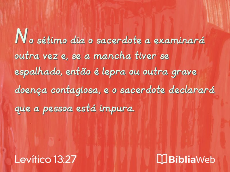 Levítico 13:27 em imagem para compartilhar