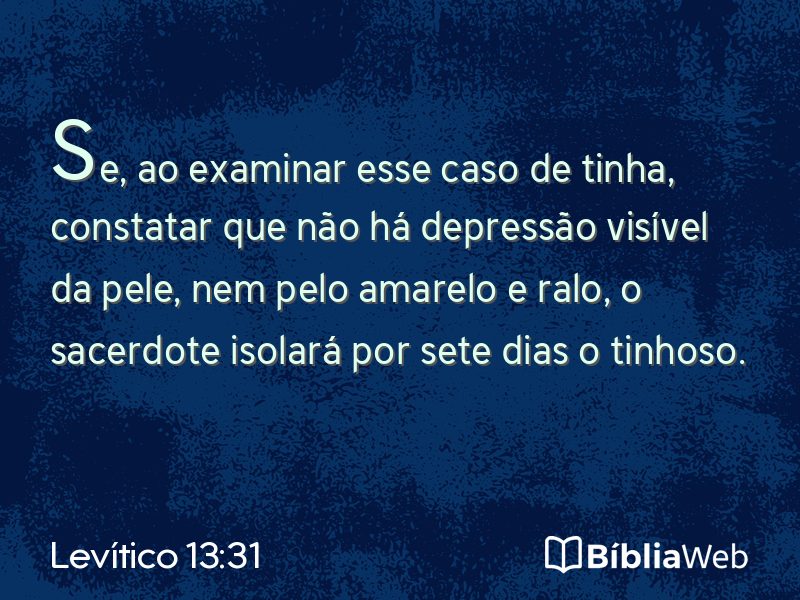 Levítico 13:31 em imagem para compartilhar