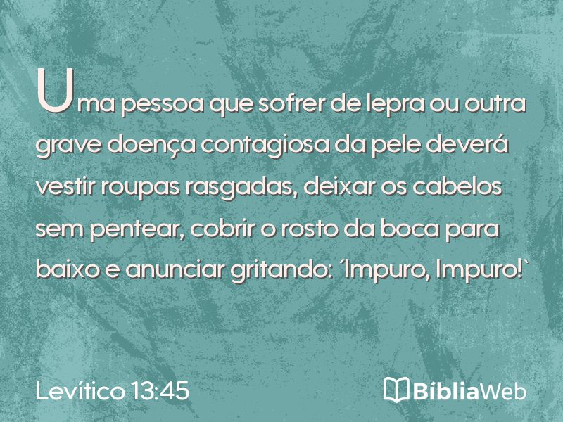 Levítico 13:45 em imagem para compartilhar