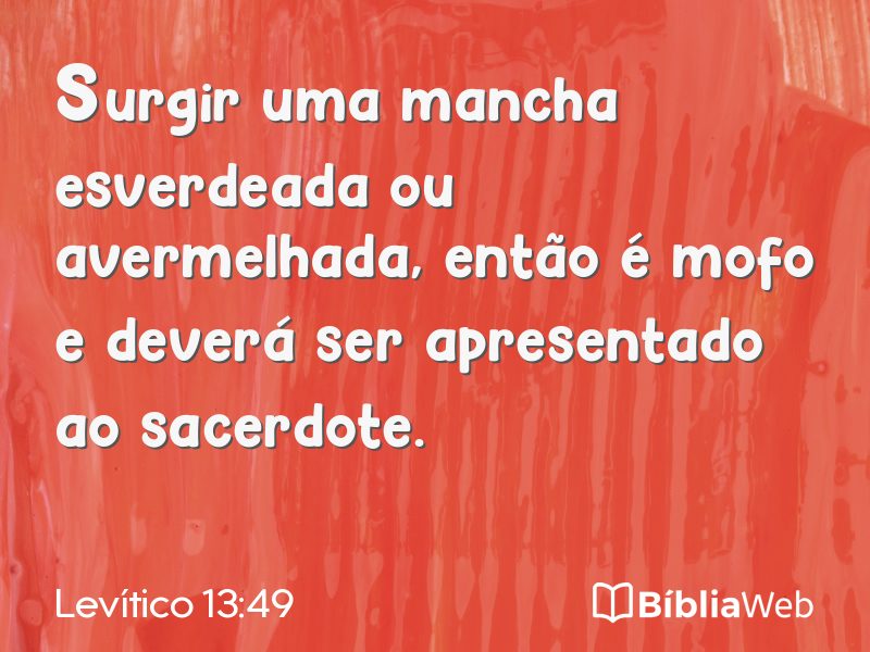 Levítico 13:49 em imagem para compartilhar