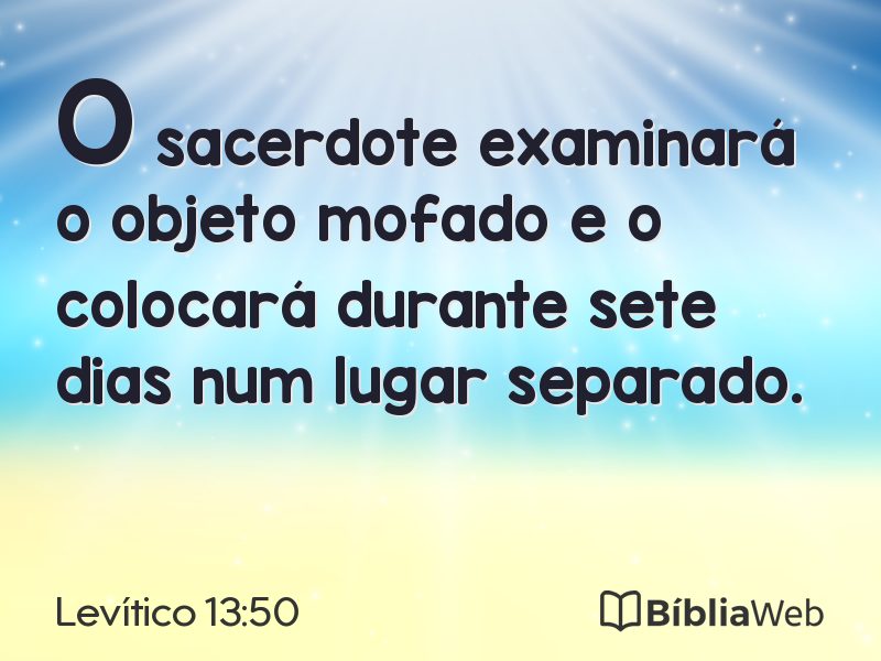 Levítico 13:50 em imagem para compartilhar