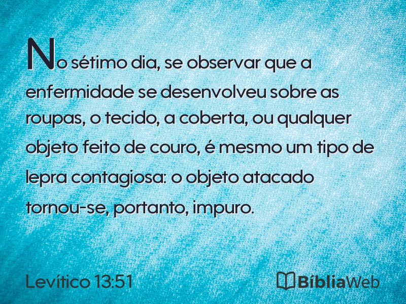 Levítico 13:51 em imagem para compartilhar