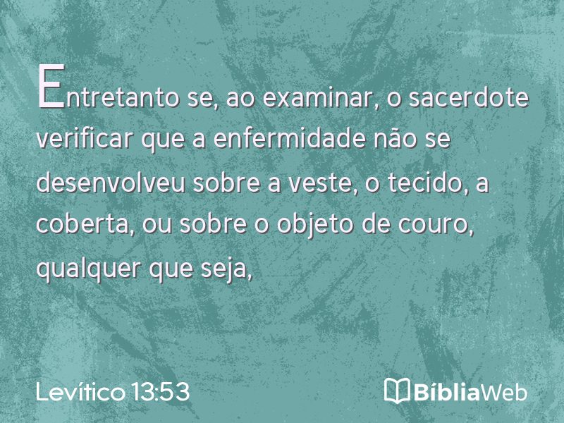 Levítico 13:53 em imagem para compartilhar
