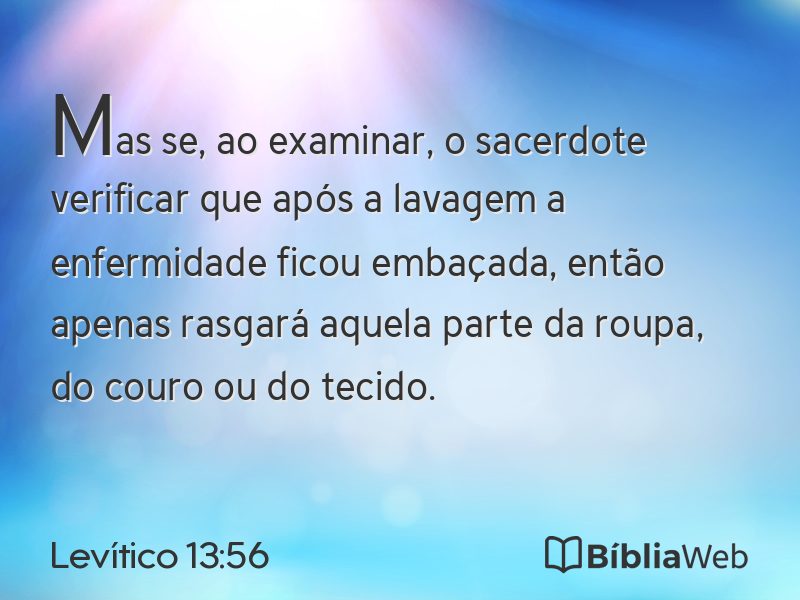 Levítico 13:56 em imagem para compartilhar