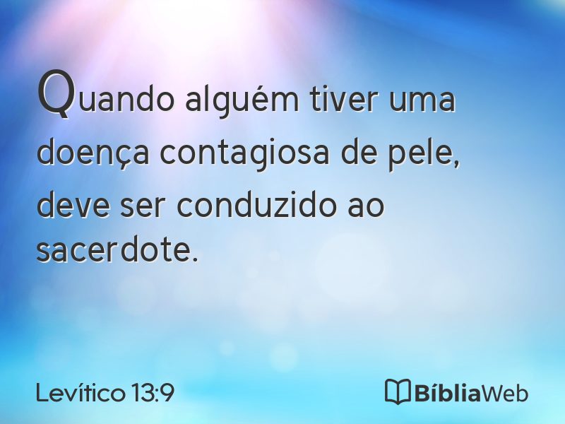 Levítico 13:9 em imagem para compartilhar