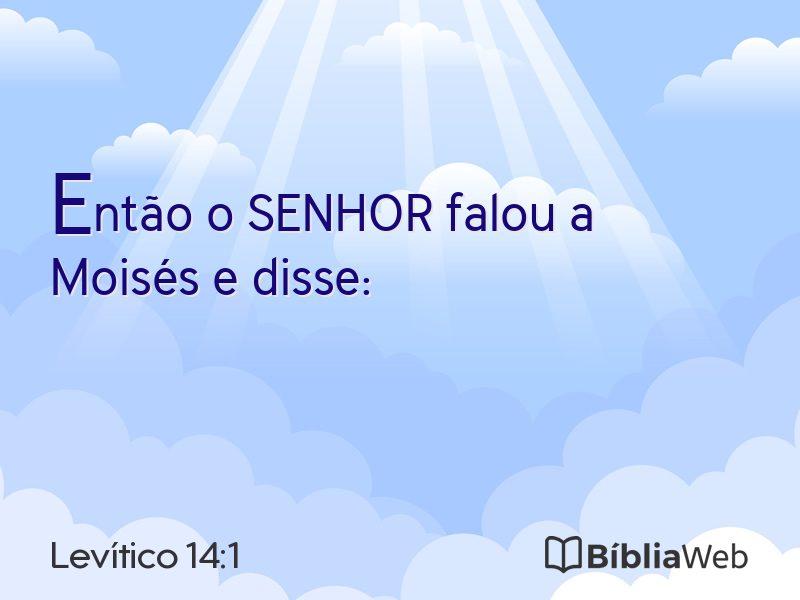 Levítico 14:1 em imagem para compartilhar