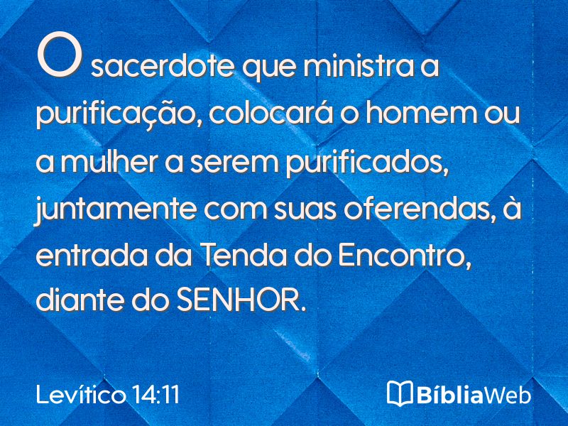 Levítico 14:11 em imagem para compartilhar
