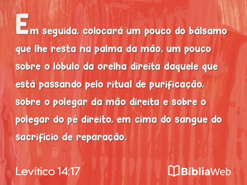 Levítico 14:17 em imagem para compartilhar