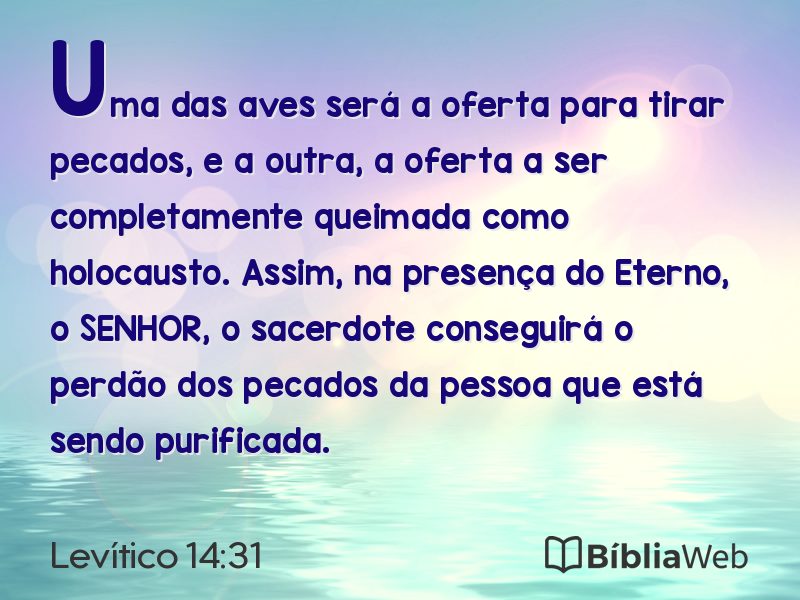 Levítico 14:31 em imagem para compartilhar