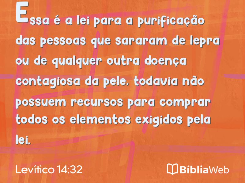 Levítico 14:32 em imagem para compartilhar
