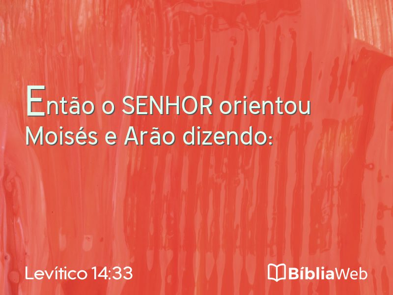 Levítico 14:33 em imagem para compartilhar
