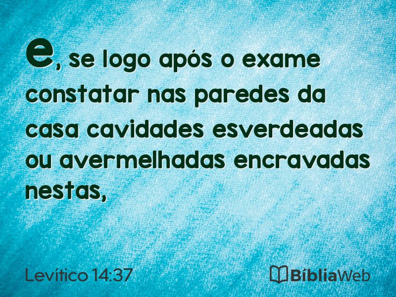 Levítico 14:37 em imagem para compartilhar