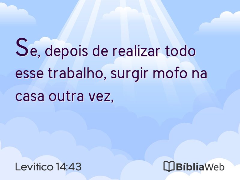 Levítico 14:43 em imagem para compartilhar